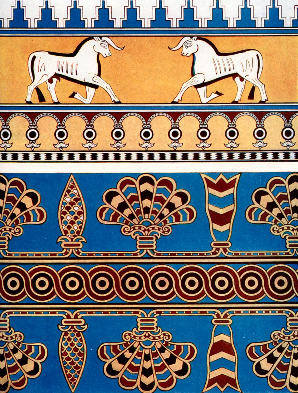 असीरियन ईंट और टाइल डिजाइन, 1933-1934 द्वारा अज्ञात