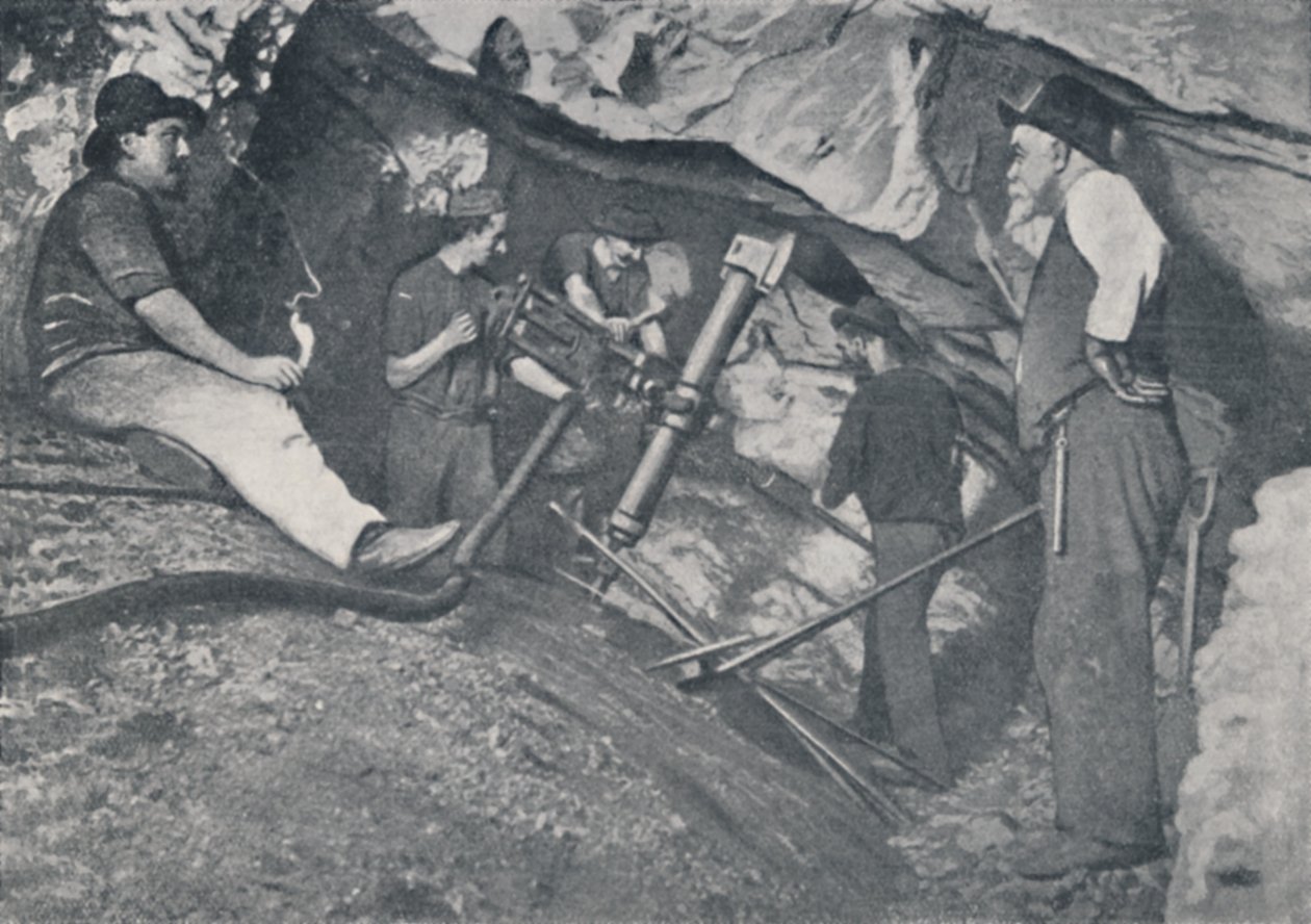 1923 में विक्टोरियन गोल्ड-माइन में काम किया। द्वारा अज्ञात