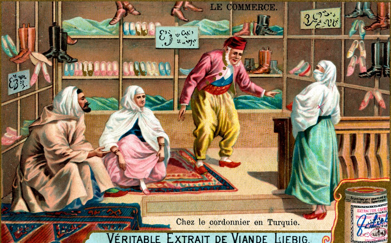 तुर्की में एक shoemakers पर, c1900 द्वारा अज्ञात
