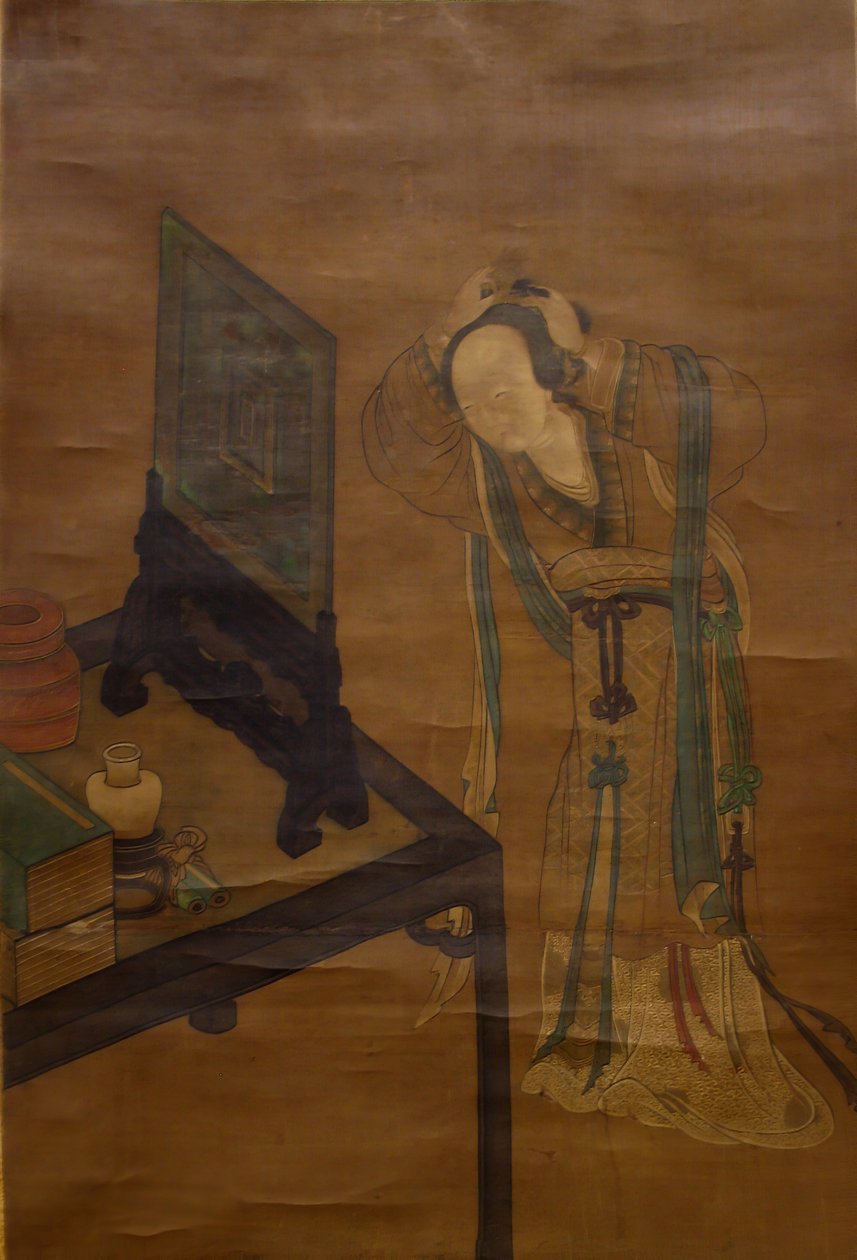 शौचालय में, 19वीं सदी। द्वारा अज्ञात