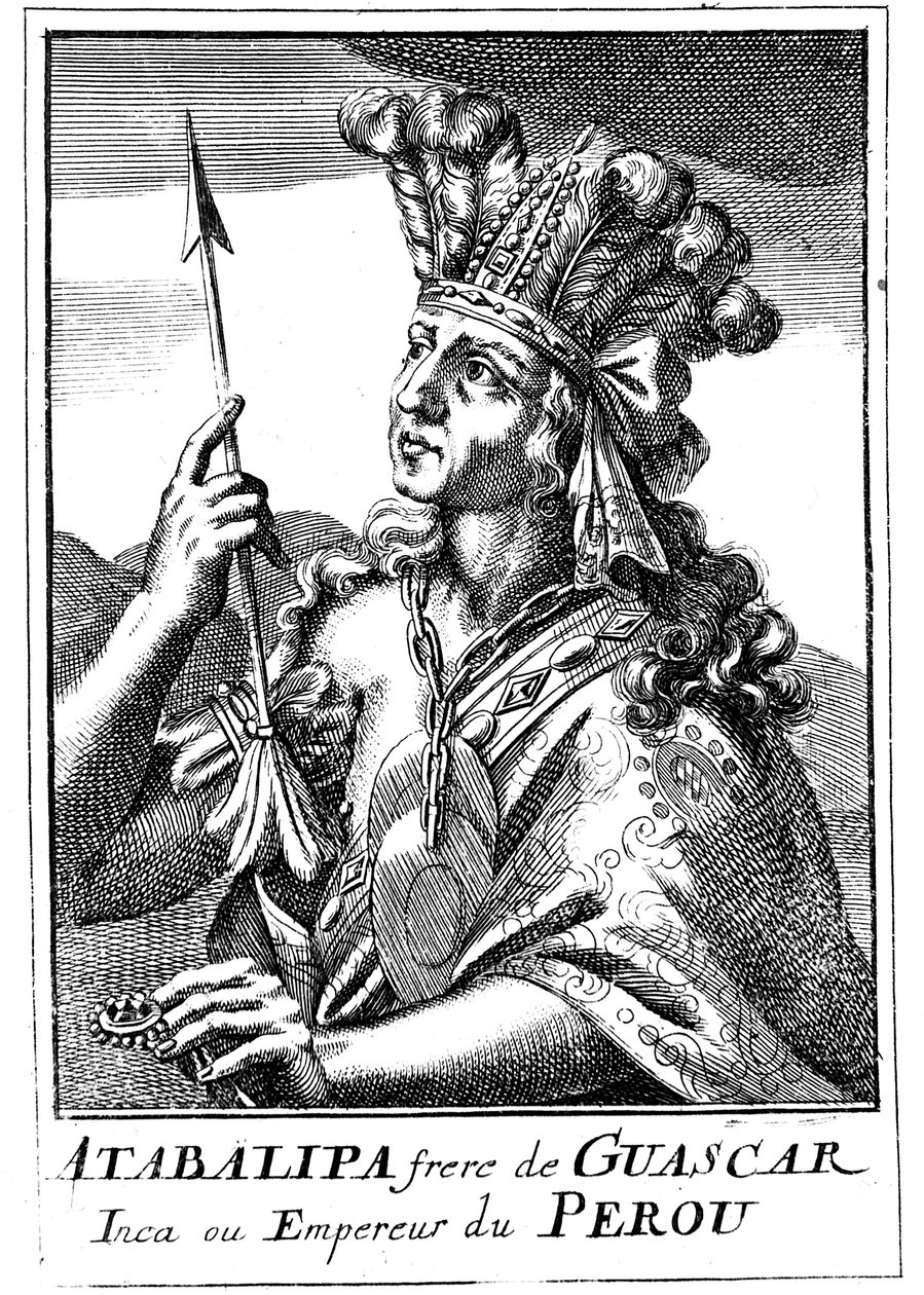 Atahualpa d1553, पेरू के अंतिम इंका सम्राट, 1686 द्वारा अज्ञात