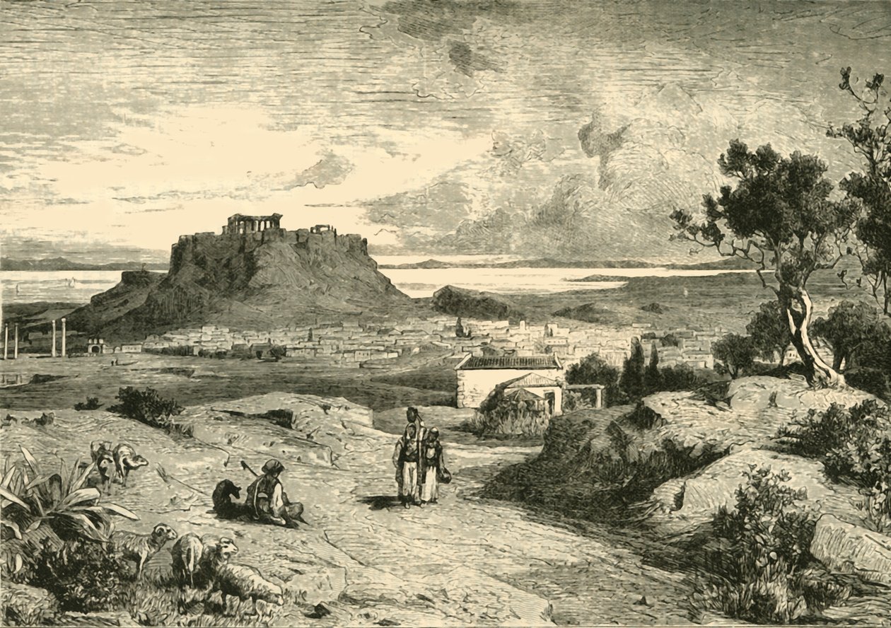एथेंस, 1890। द्वारा अज्ञात