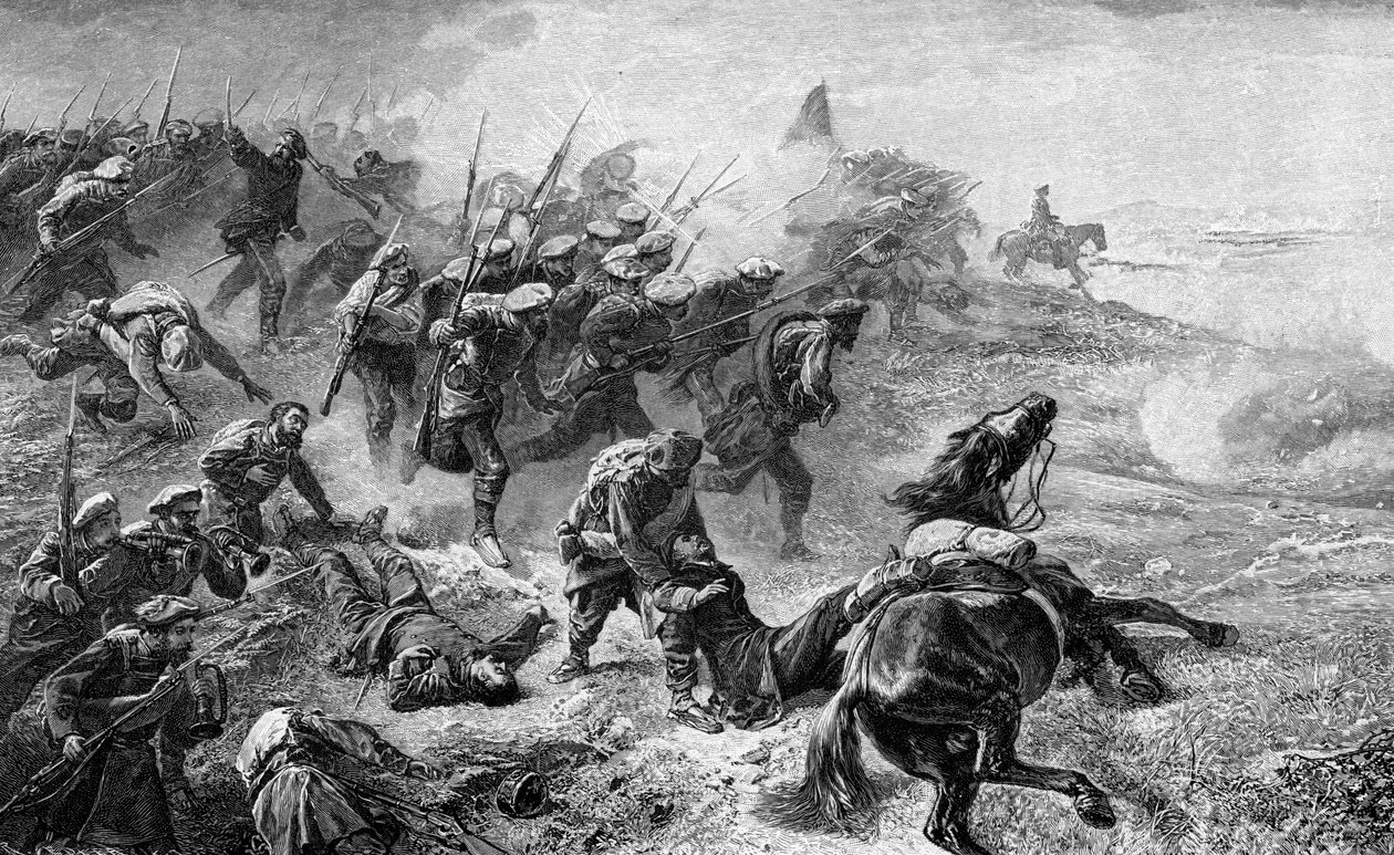 1872-1876, 1902 के विद्रोह के दौरान बास्क कार्लिस्ट्स पर हमला द्वारा अज्ञात