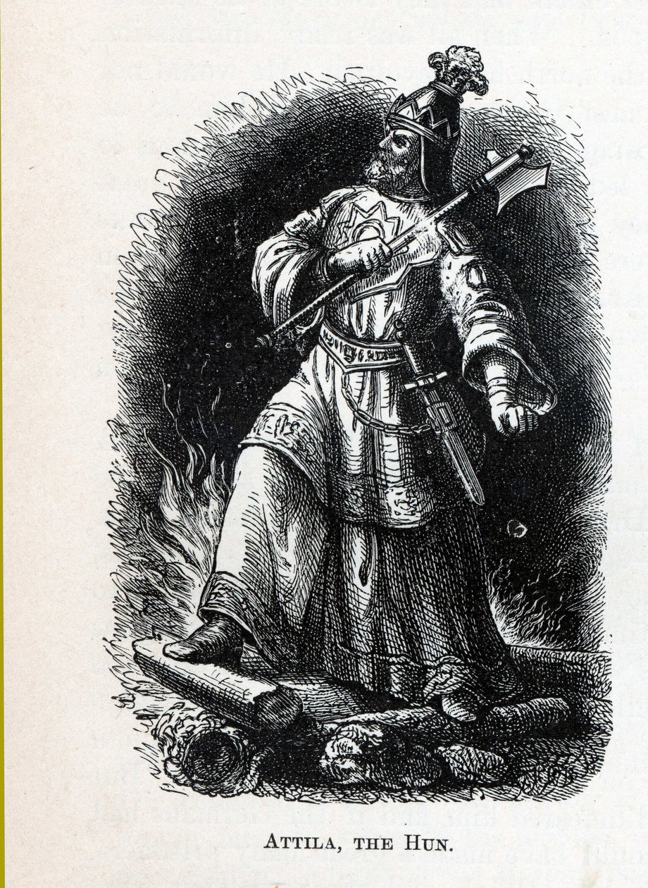 अत्तिला हुन, 1882 द्वारा अज्ञात