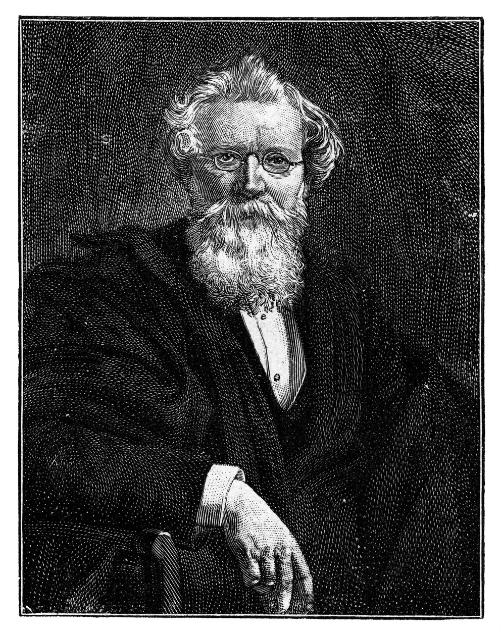 अगस्त विल्हेम वॉन हॉफमैन, 19 वीं सदी के जर्मन कार्बनिक रसायनज्ञ, 1900 द्वारा अज्ञात