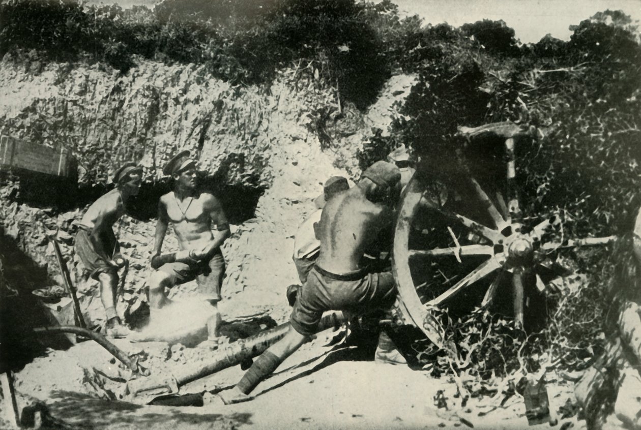 गैलीपोली प्रायद्वीप पर ऑस्ट्रेलियाई गनर्स, 1919। द्वारा अज्ञात