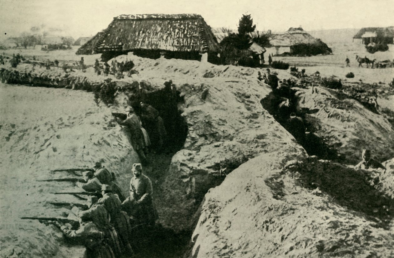 कारपैथियनों में ऑस्ट्रियाई खाई, प्रथम विश्व युद्ध, c1915, c1920। द्वारा अज्ञात