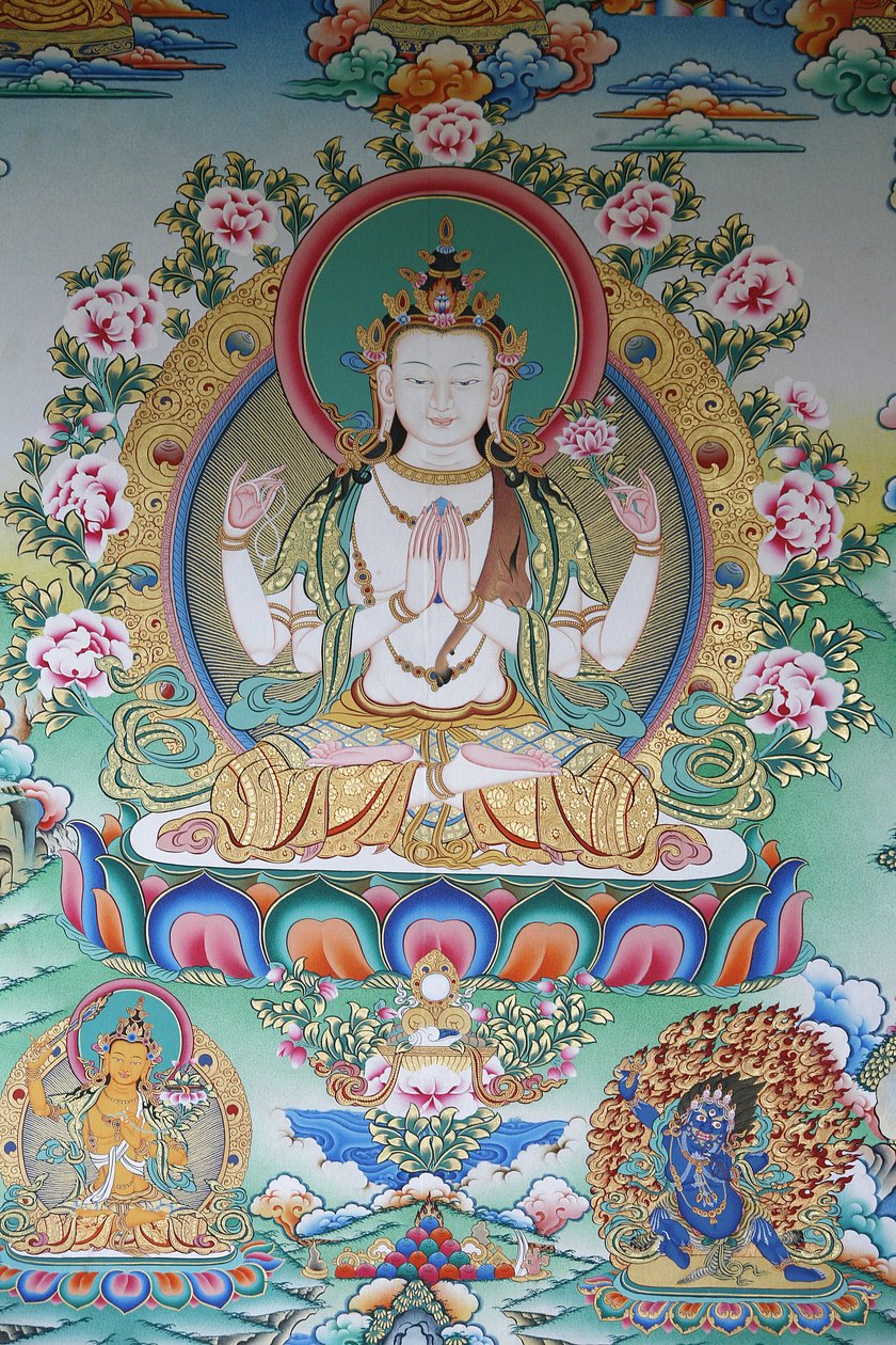 अवलोकितेश्वर, करुणा के बुद्ध, काठमांडू, नेपाल द्वारा अज्ञात