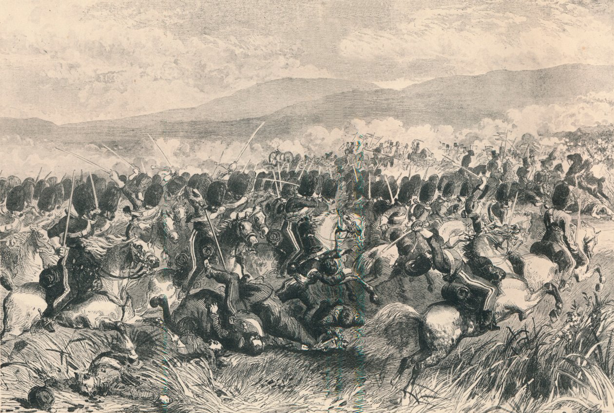 बालाक्लाव, 25 अक्टूबर 1854. द चार्ज ऑफ़ द स्कॉट्स ग्रेज़, 1884 द्वारा अज्ञात