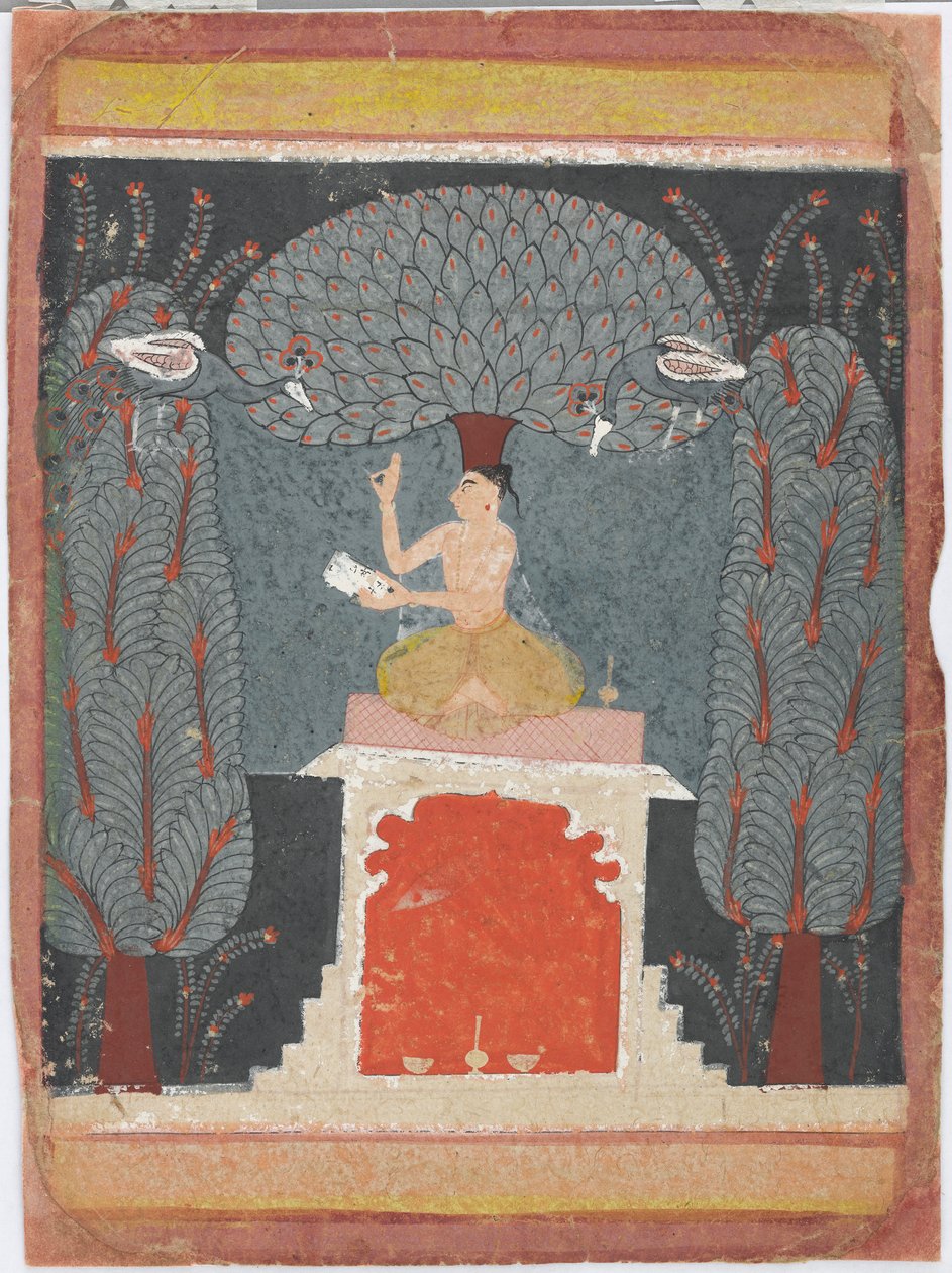 Bangal ragini from a Ragamala series, ca. 1650.  द्वारा अज्ञात
