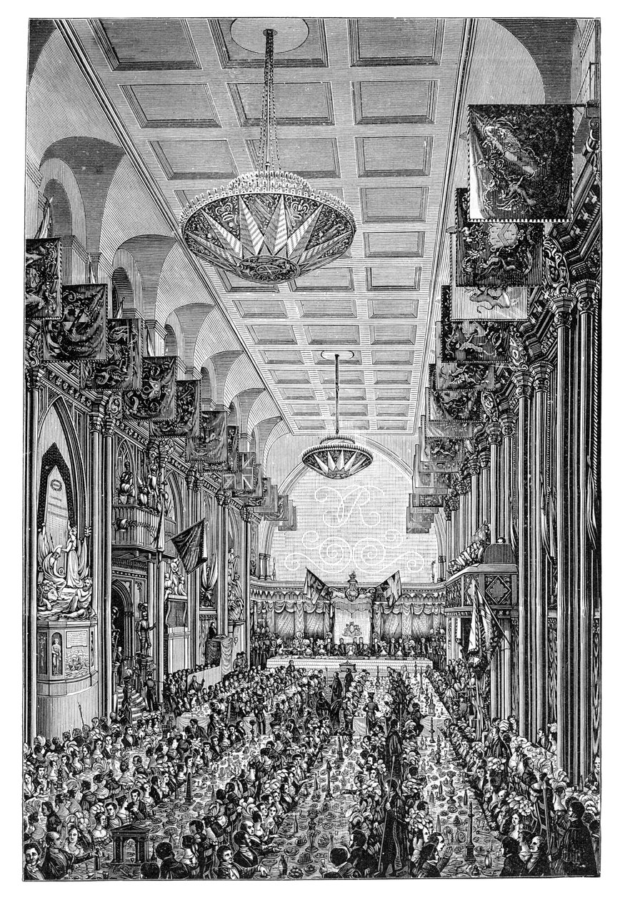 लंदन, 1837, 1900 में गिल्डहॉल में रानी के लिए भोज द्वारा अज्ञात