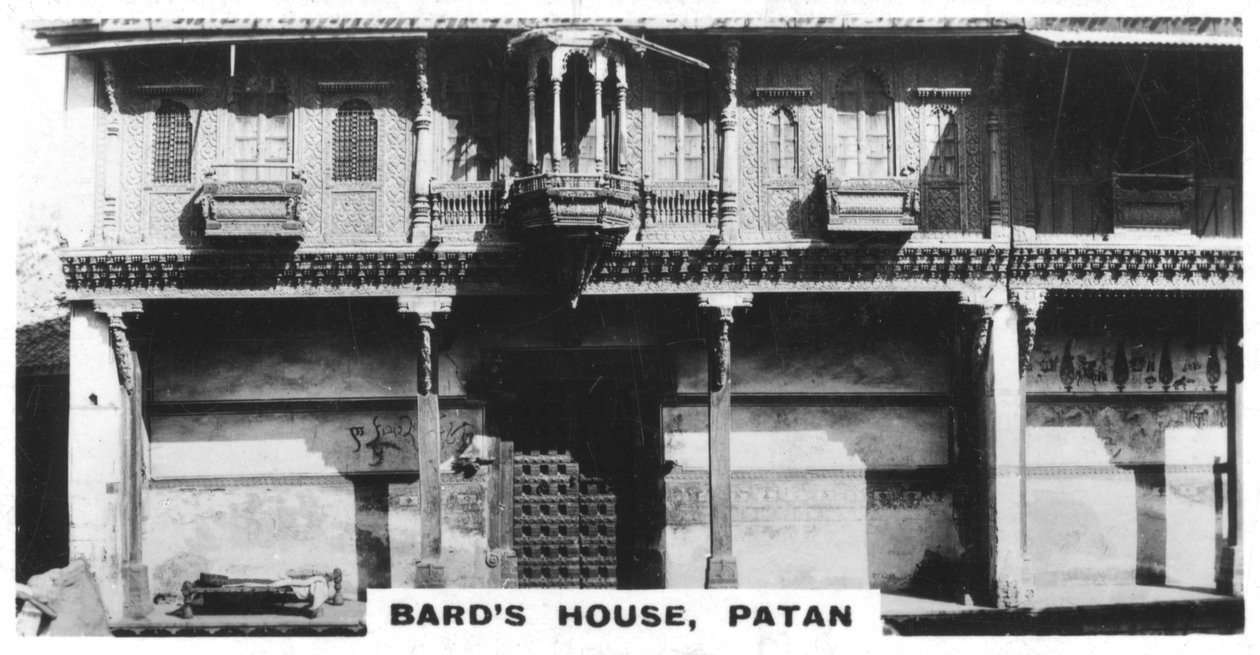 बार्ड हाउस, पाटन, भारत, c1925 द्वारा अज्ञात