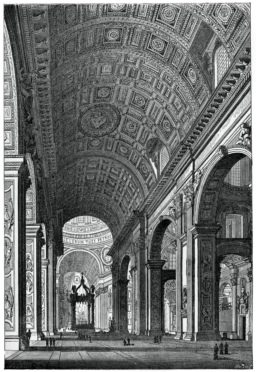 रोम के बेसिलिका, सेंट पीटर्स, 1870 द्वारा अज्ञात