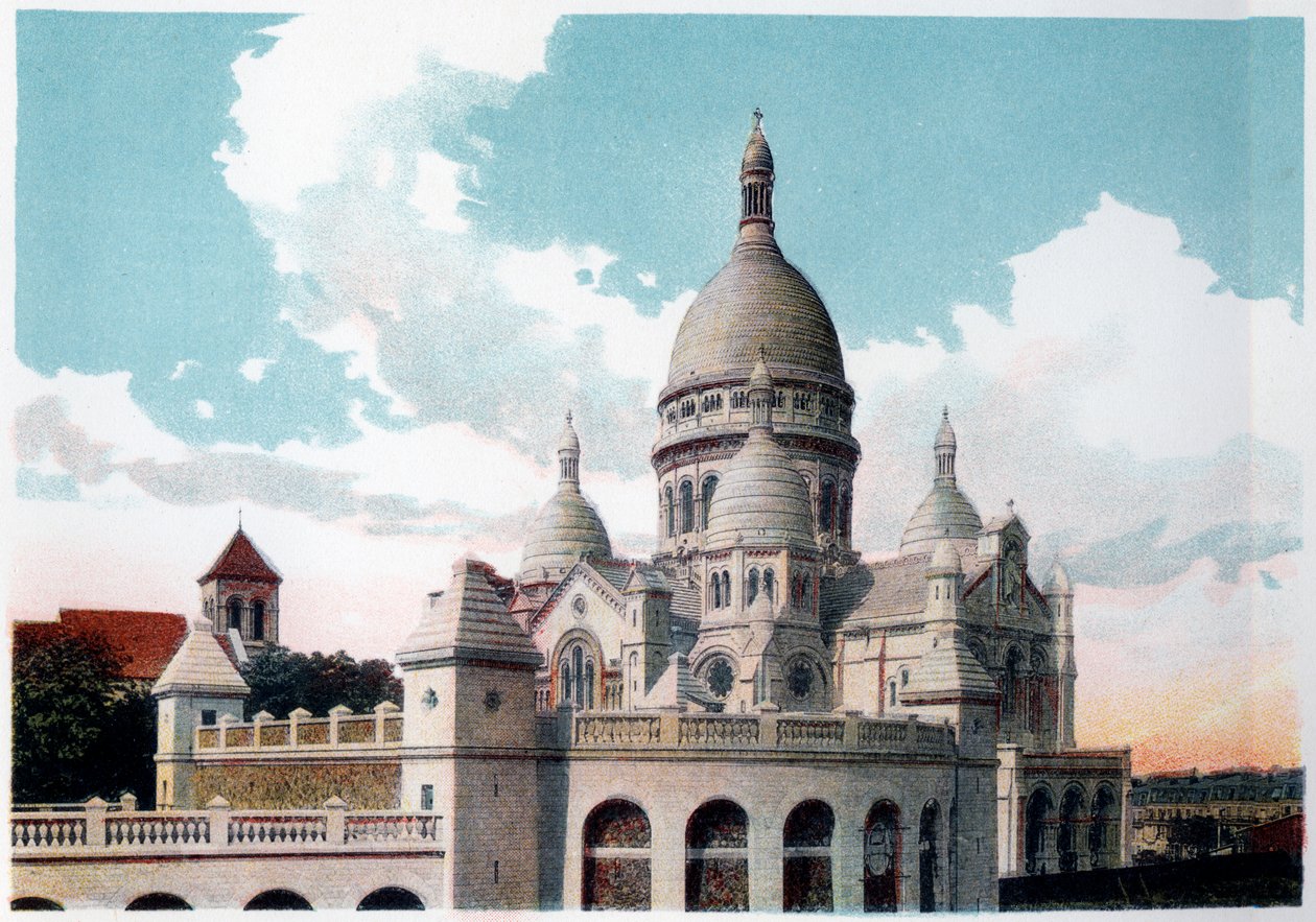 Sacre Coeur, पेरिस की बेसिलिका, c1900 द्वारा अज्ञात