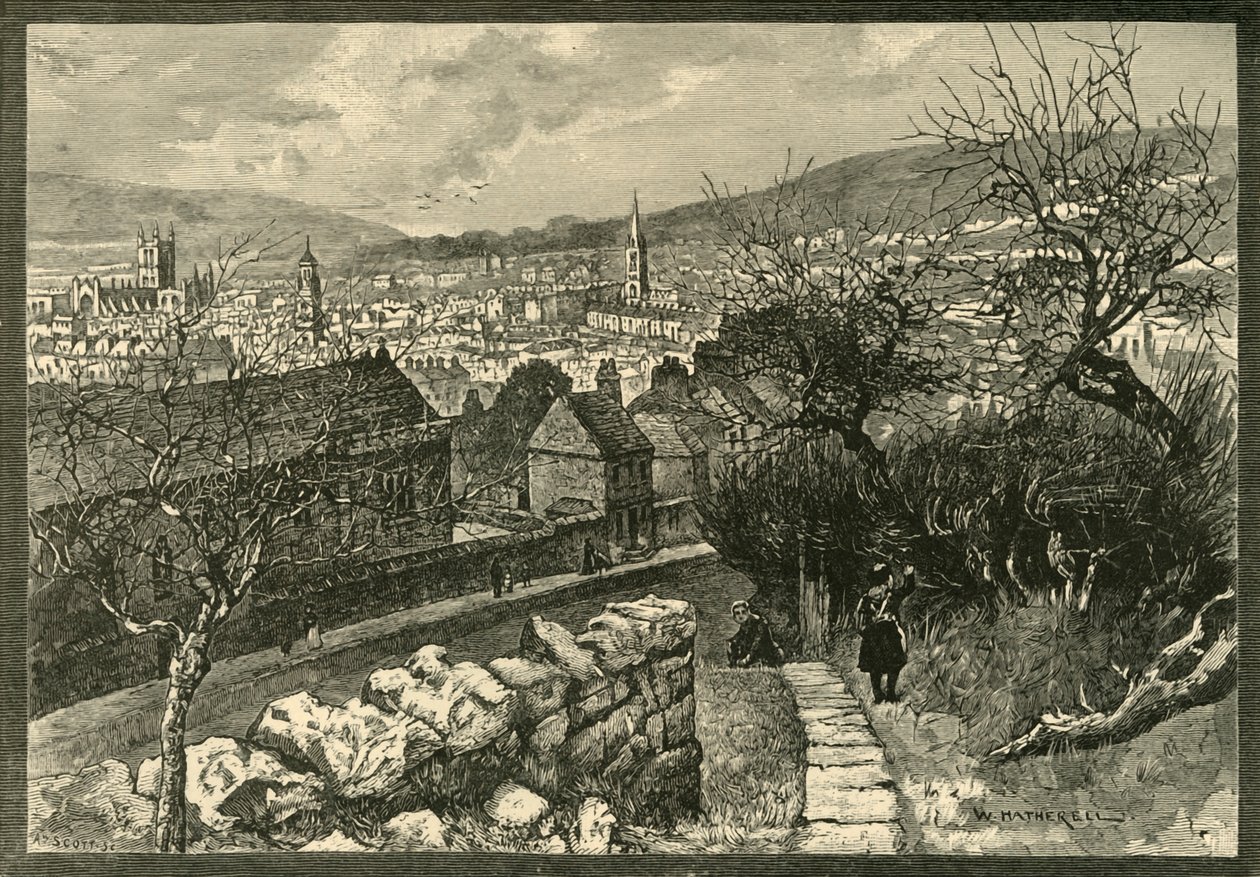 बाथेन क्लिफ, 1898 से स्नान। द्वारा अज्ञात