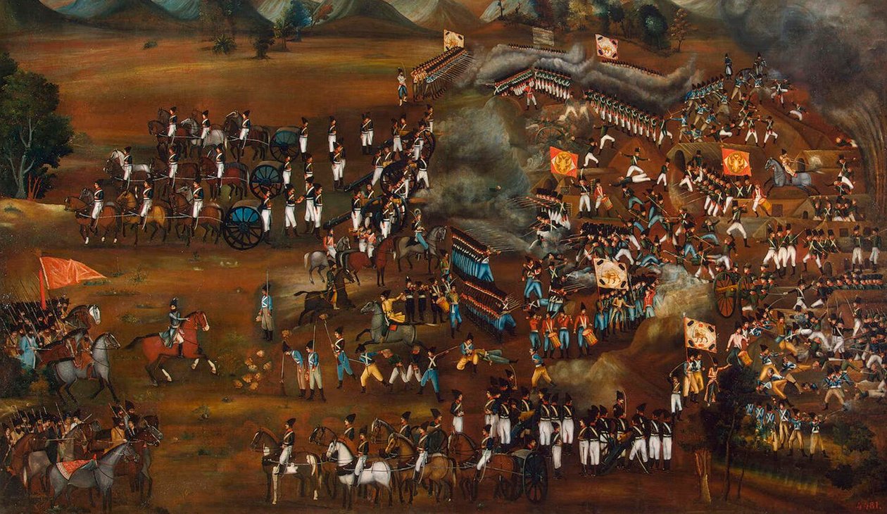 13 फरवरी 1812 c1815 को सुल्तानाबाद के पास फारसियों और रूसियों के बीच लड़ाई द्वारा अज्ञात
