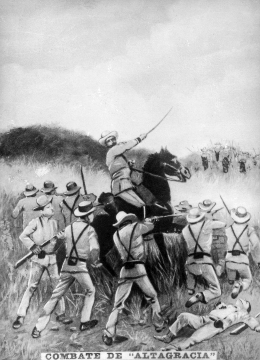 अल्ताग्राशिया की लड़ाई, 22 जून 1895, c1910 द्वारा अज्ञात