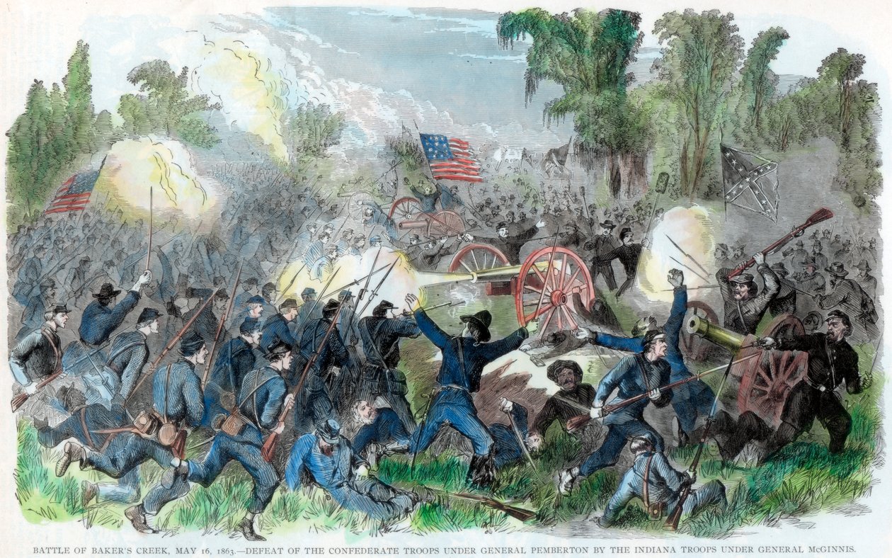 बेकर्स क्रीक की लड़ाई, मिसिसिपी, अमेरिकी गृहयुद्ध, 16 मई 1863 द्वारा अज्ञात