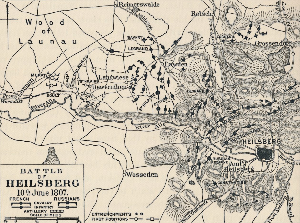 हील्सबर्ग की लड़ाई, 10 जून 1807, 1896 द्वारा अज्ञात