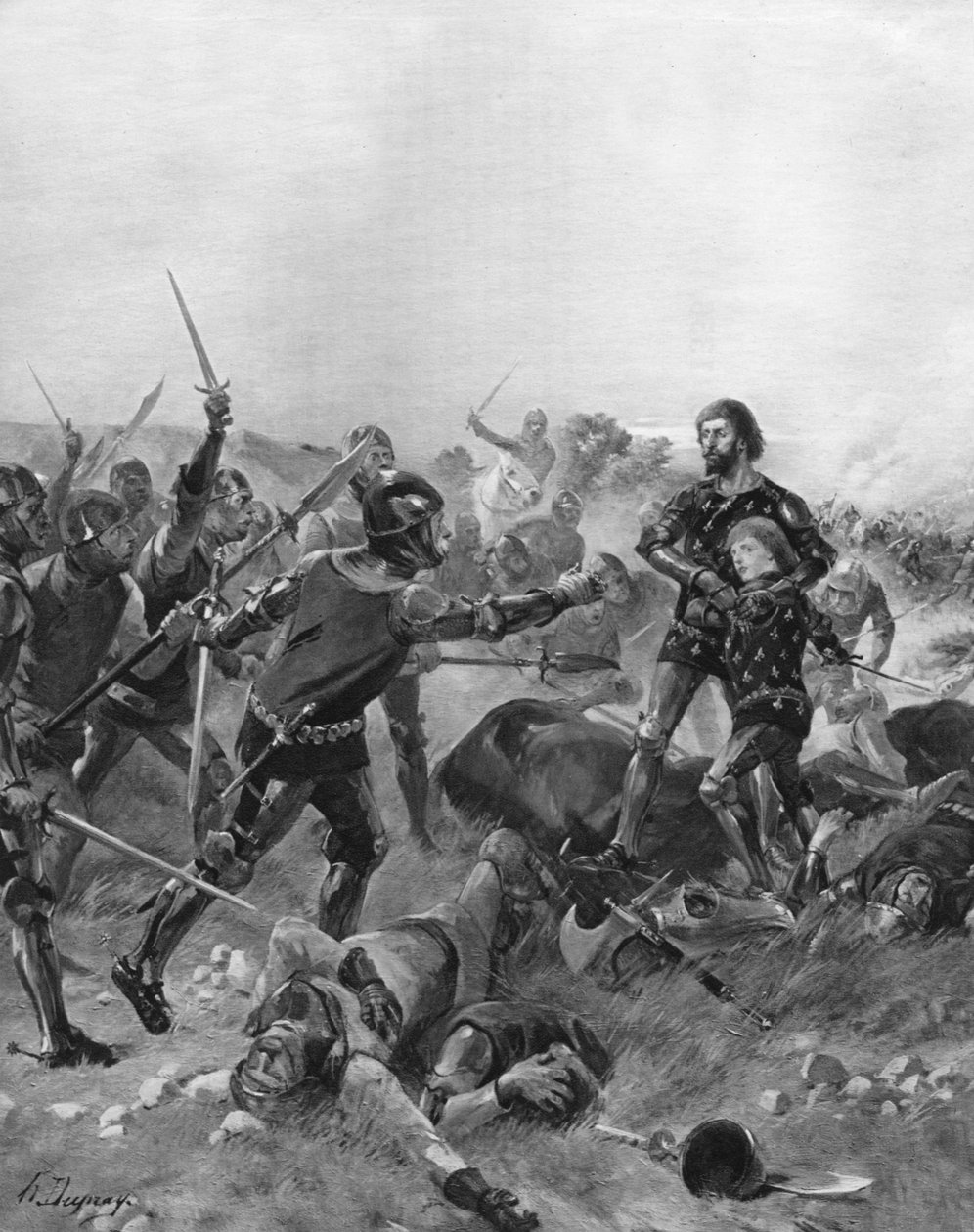 पोएटर्स की लड़ाई, फ्रांस, 1356 द्वारा अज्ञात