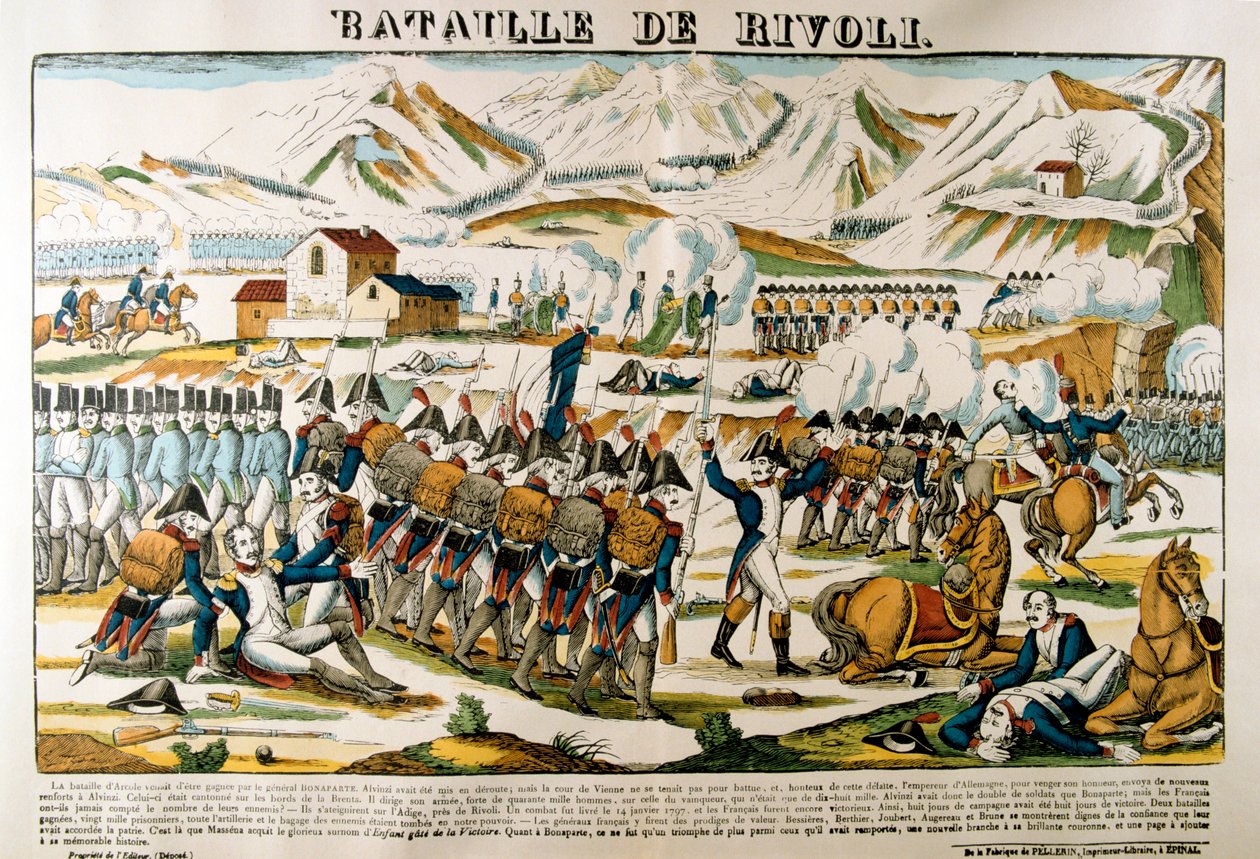 रिवोली की लड़ाई, 14 जनवरी, 1797, 19 वीं शताब्दी द्वारा अज्ञात