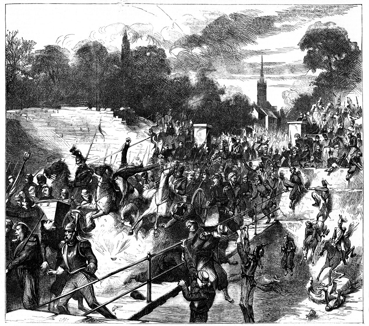 सेडान, फ्रांस की लड़ाई, फ्रेंको-प्रशिया युद्ध, 1 सितंबर 1870 सी 1880 द्वारा अज्ञात