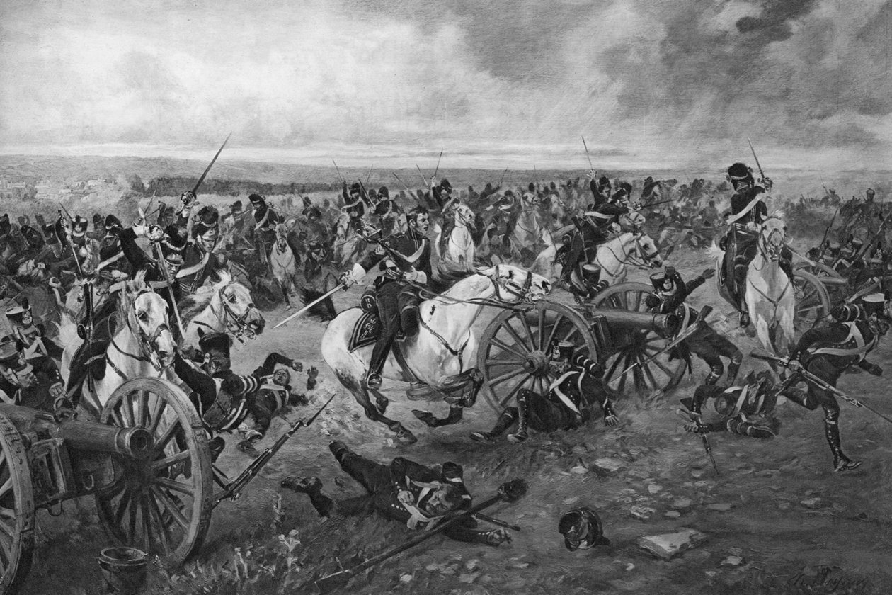 वाटरलू की लड़ाई, 1815 द्वारा अज्ञात