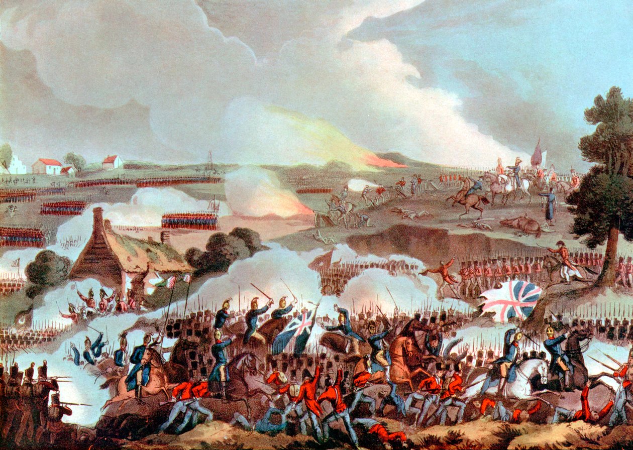 वाटरलू, बेल्जियम की लड़ाई, 1815 द्वारा अज्ञात