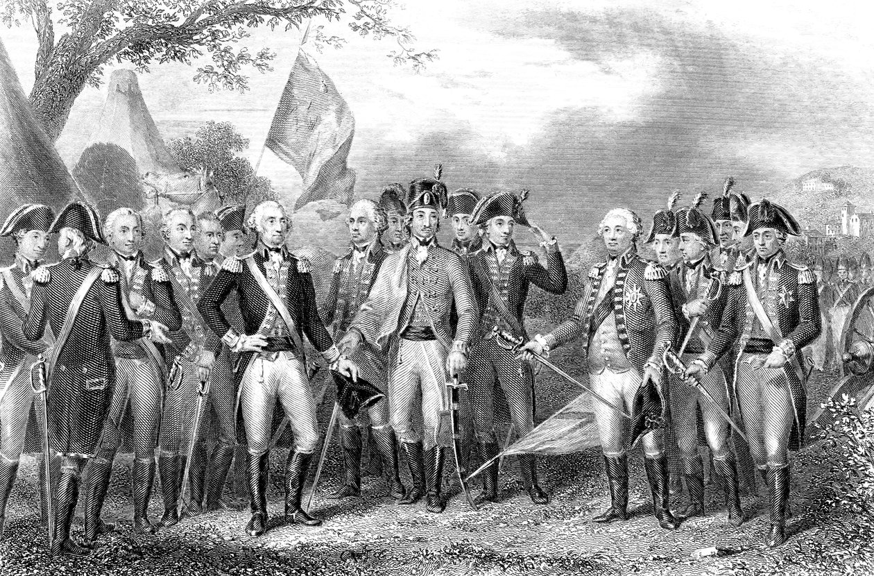 यॉर्कटाउन, वर्जीनिया की लड़ाई, अमेरिकी स्वतंत्रता की लड़ाई, 1781 द्वारा अज्ञात