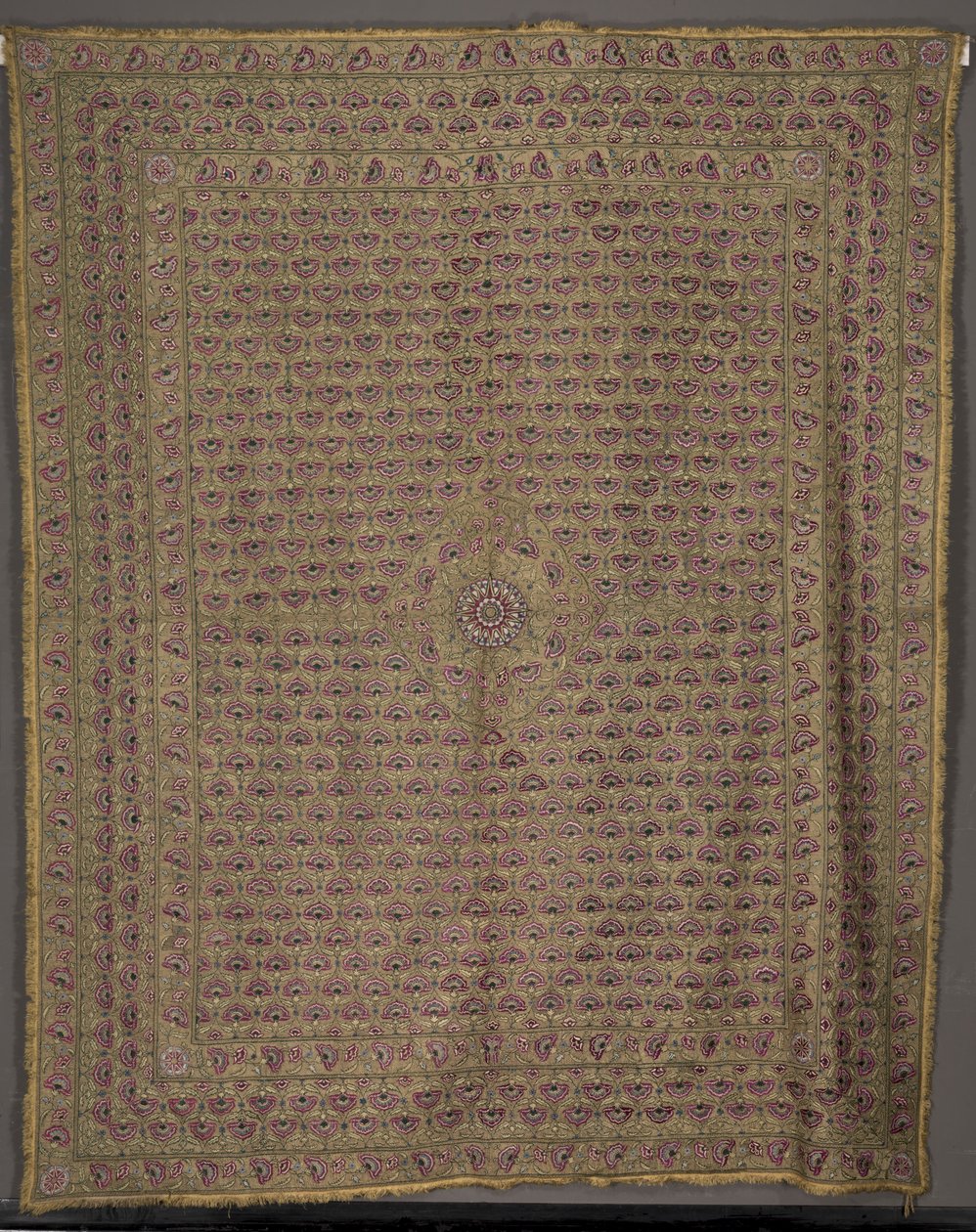बेड कवर, 1800s। द्वारा अज्ञात
