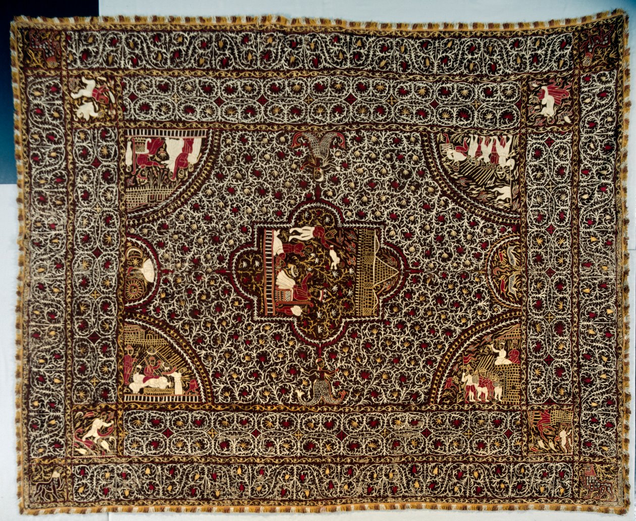 बेडस्प्रेड, 1600s - 1700s। द्वारा अज्ञात