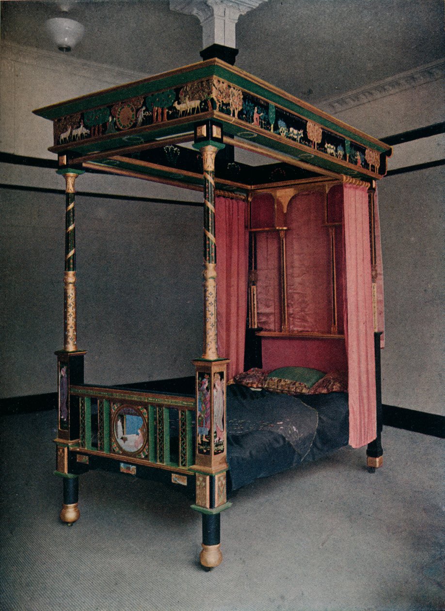जेस्ट बे द्वारा सजाया गया बेडस्टेड, c1913 द्वारा अज्ञात