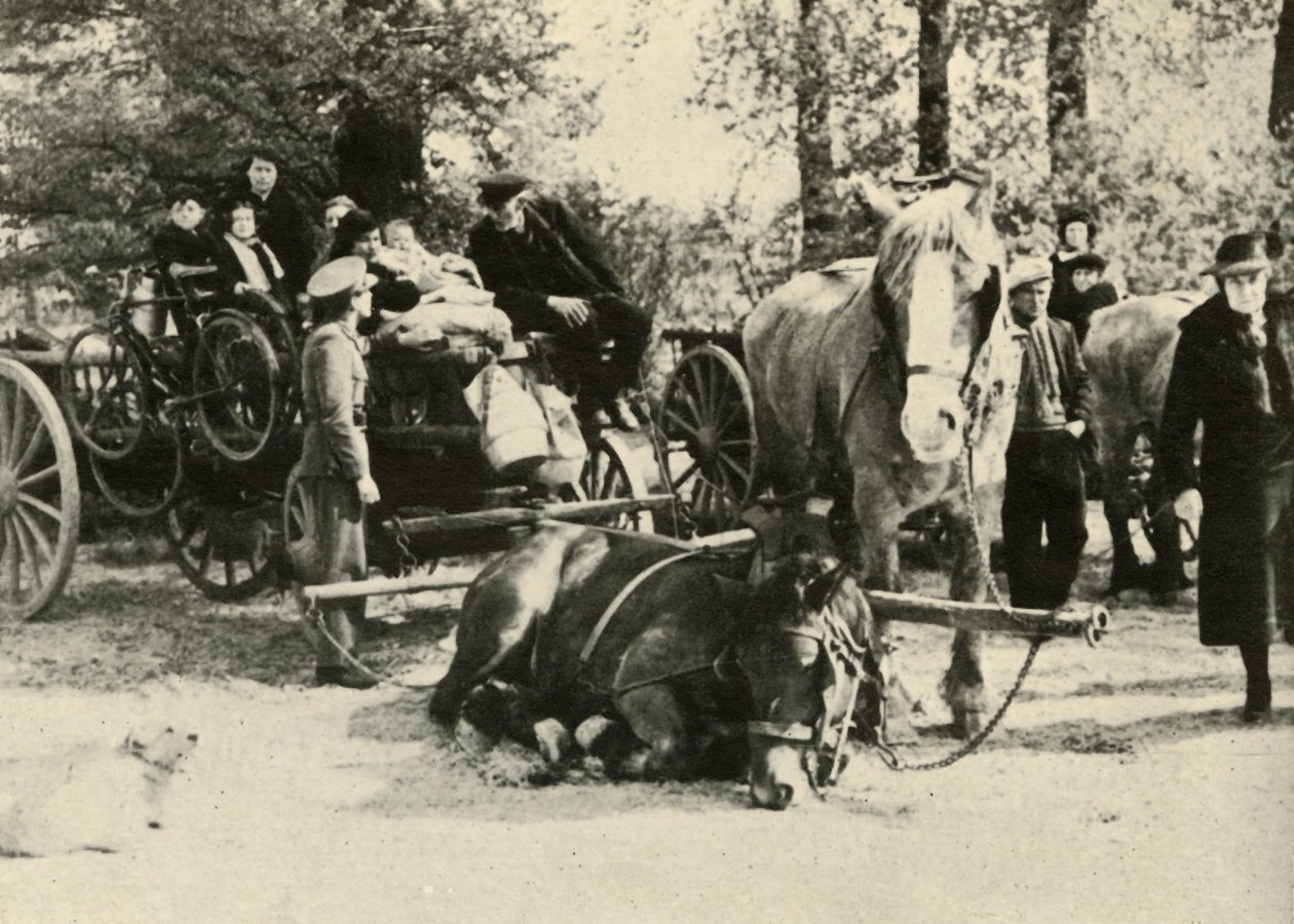 रोड पर बेल्जियम के शरणार्थी, 1939-1940, 1941। द्वारा अज्ञात