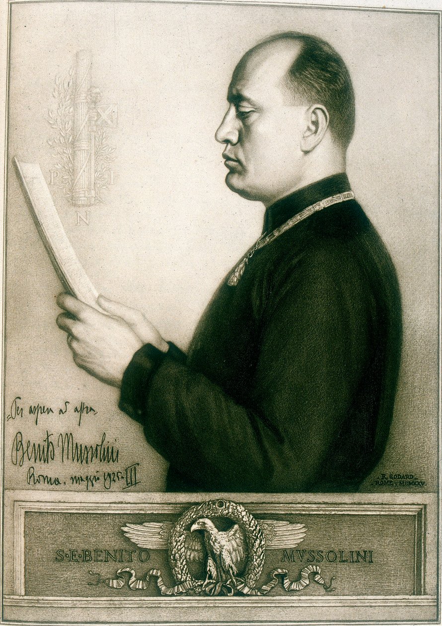 बेनिटो मुसोलिनी, 1925 द्वारा अज्ञात