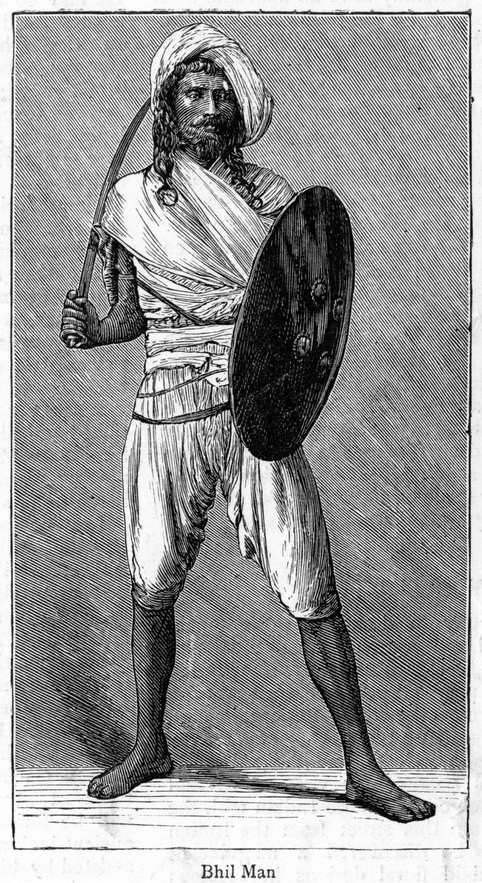 Bhil man, 1886 द्वारा अज्ञात