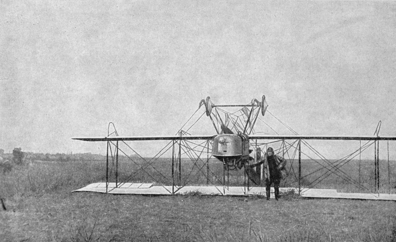 Biplane एक क्षेत्र में दुर्घटनाग्रस्त हो गया, प्रथम विश्व युद्ध, फ्रांस, 1915 द्वारा अज्ञात