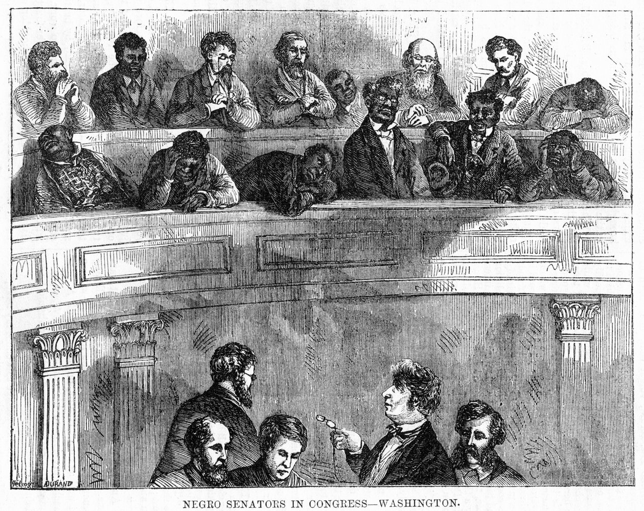 कांग्रेस में काले सीनेटर - वाशिंगटन, 1868 द्वारा अज्ञात