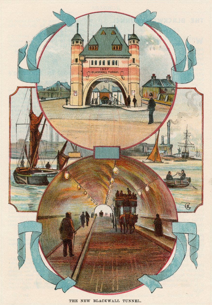 ब्लैकवॉल टनल, लंदन, c1900 द्वारा अज्ञात