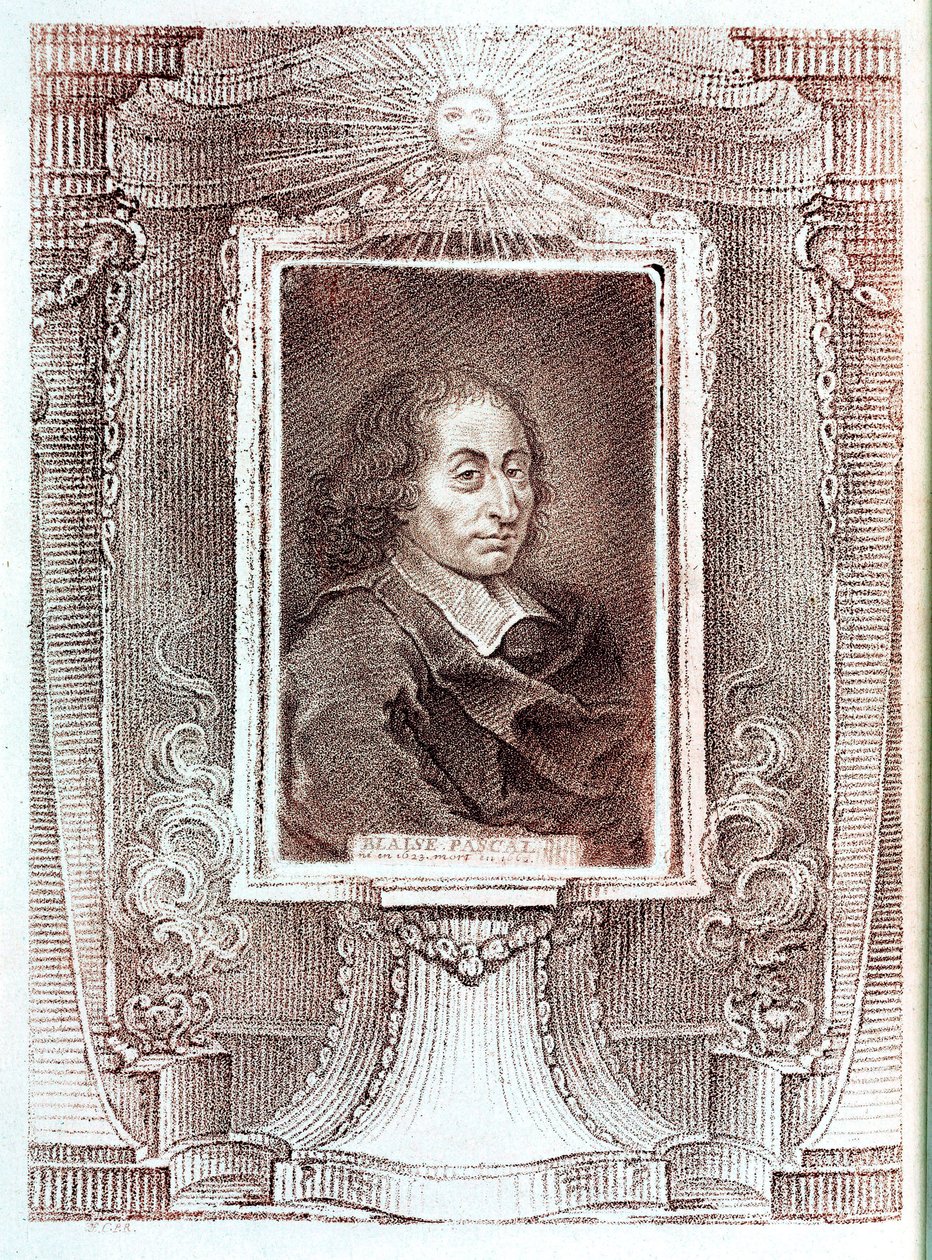 ब्लेज़ पास्कल, फ्रांसीसी गणितज्ञ, भौतिक विज्ञानी और दार्शनिक, c 1650 द्वारा अज्ञात