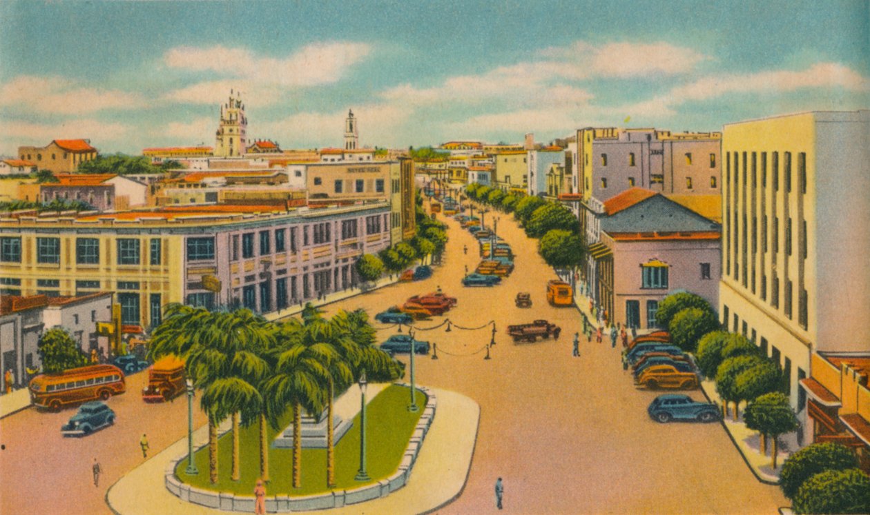 बोलिवर बोलवर्ड, बैरेंक्विला, c1940s द्वारा अज्ञात