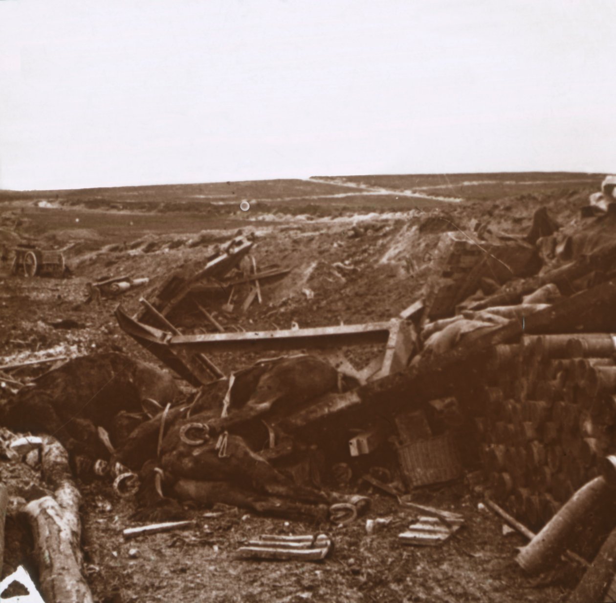 बमबारी बैटरी, क्लीरी, फ्रांस, c1914-c1918 द्वारा अज्ञात