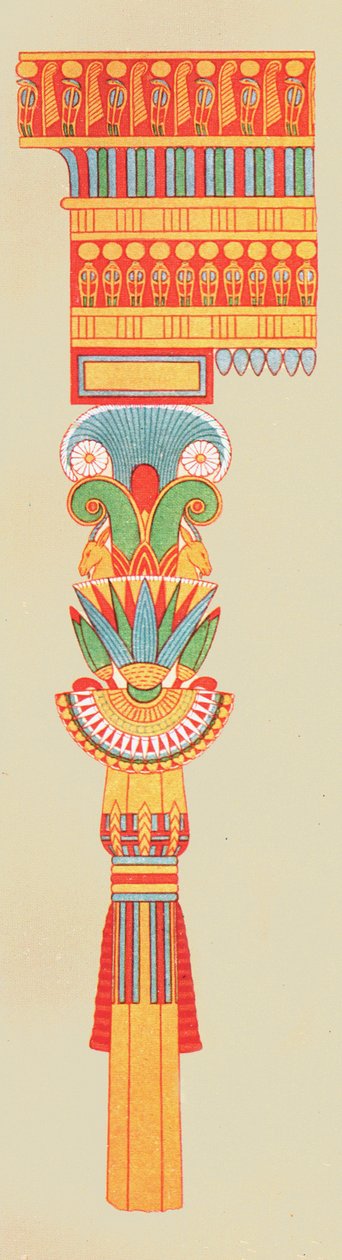 बॉकेट राजधानी, थेब्स, मिस्र, 1928। द्वारा अज्ञात