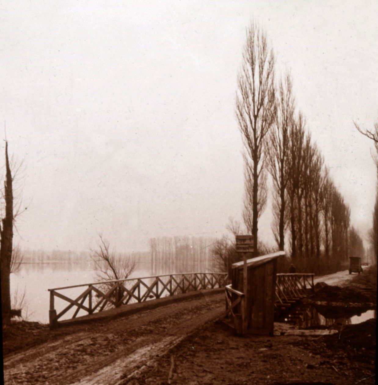 पुल पर Ailette, उत्तरी फ्रांस, c1918 द्वारा अज्ञात