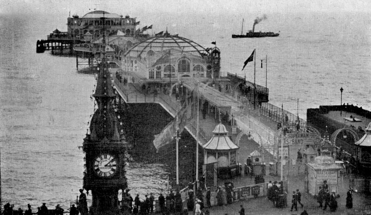 ब्राइटन एक्वेरियम और पैलेस पियर, ब्राइटन, ईस्ट ससेक्स, 20 वीं सदी की शुरुआत में द्वारा अज्ञात