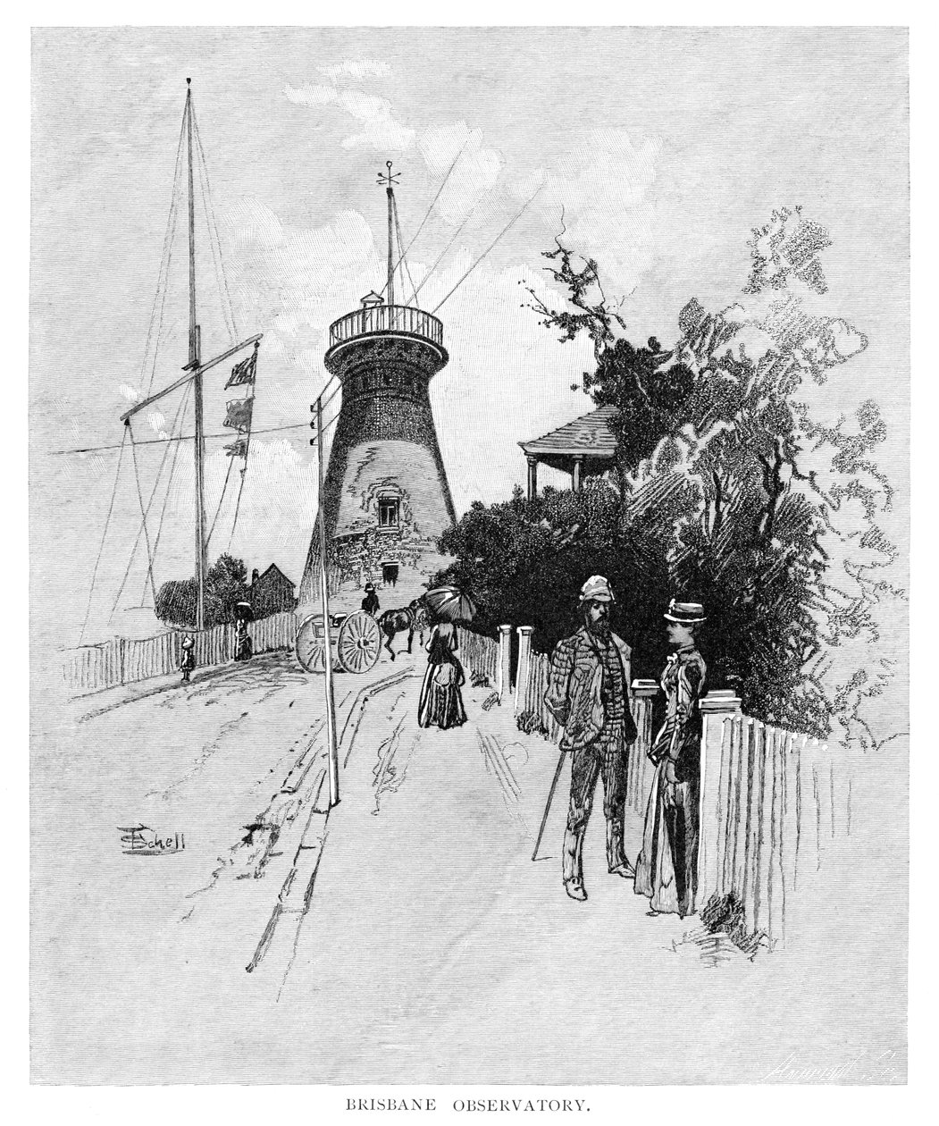 ब्रिसबेन वेधशाला, 1886 द्वारा अज्ञात