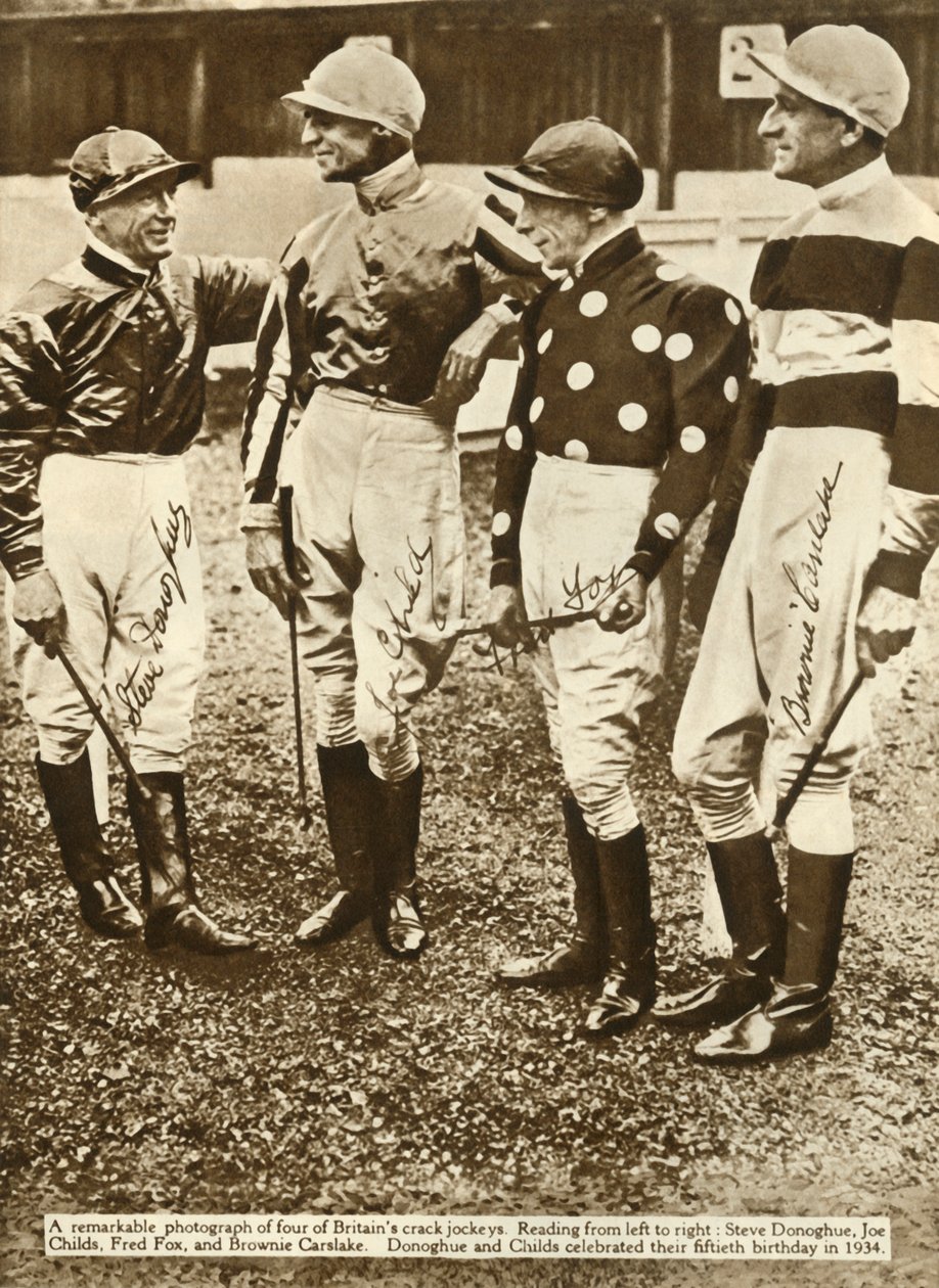 ब्रिटिश जॉकी, 1934, 1935। द्वारा अज्ञात