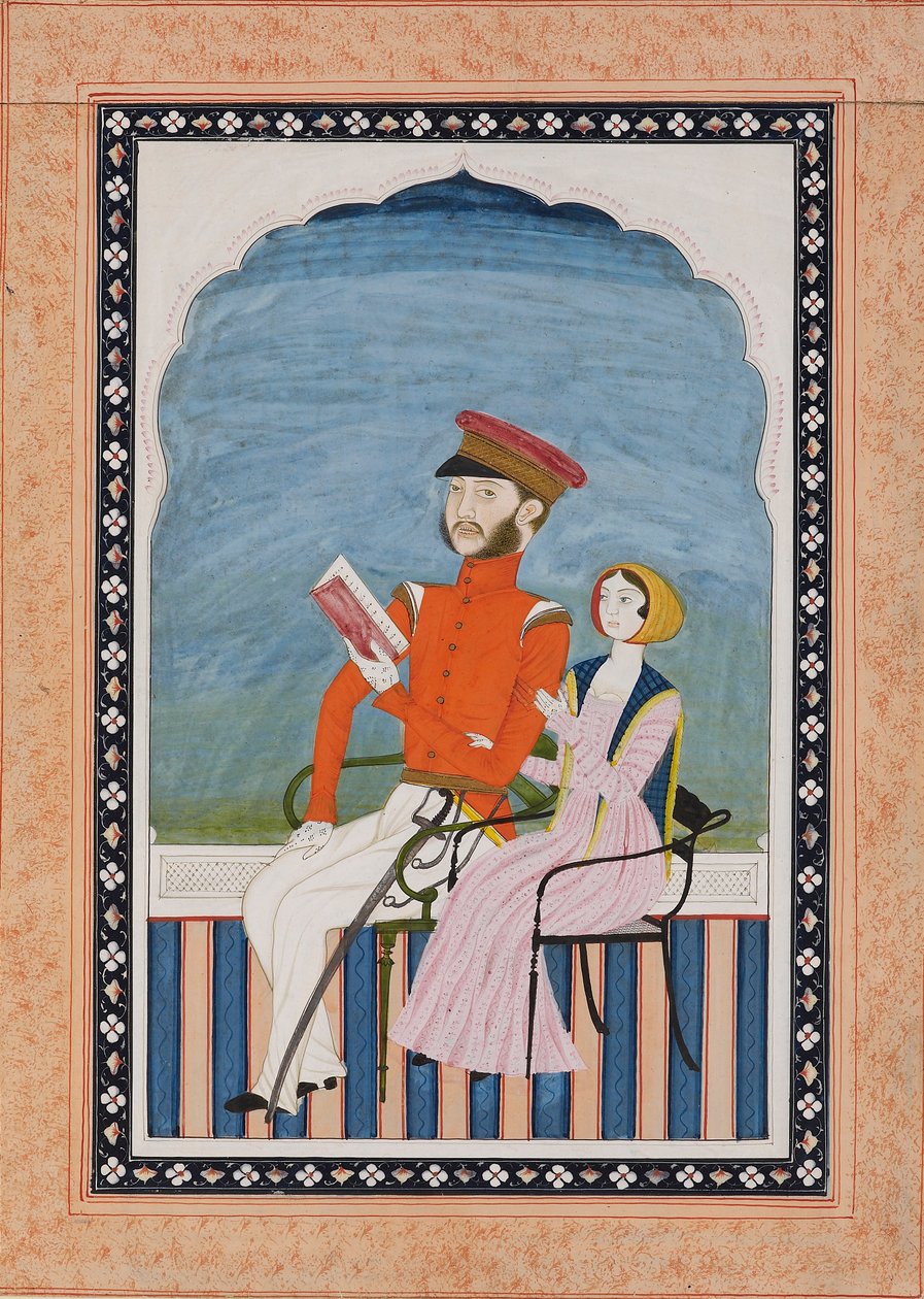 ब्रिटिश अधिकारी और उनकी पत्नी, 1850-1860 द्वारा अज्ञात