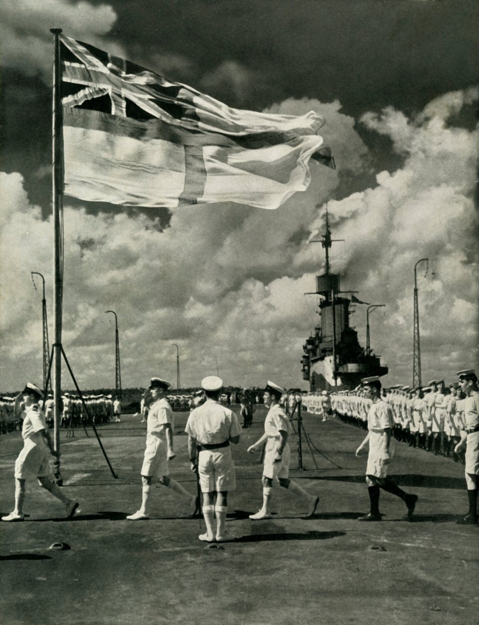 एक विमान वाहक के डेक पर ब्रिटिश नाविक, द्वितीय विश्व युद्ध, c1943। द्वारा अज्ञात