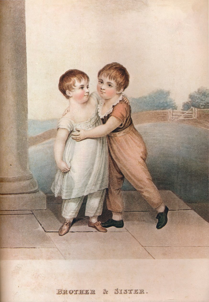 भाई और बहन, c18 वीं सदी द्वारा अज्ञात
