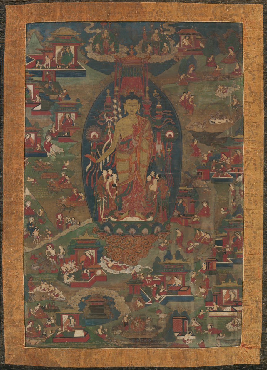बुद्ध शाक्यमुनि और उनके पुराने जीवन के दृश्य, 1573-1619। द्वारा अज्ञात